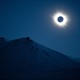 A total solar eclipse in Svalbard, Longyearbyen, Norway, on March 20, 2015