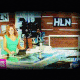 In an animated gif, a television screen featuring an HLN set suddenly goes dark