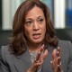 Kamala Harris speaks during the CNN interview