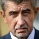 Andrej Babis speaks to the media.
