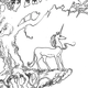 An illustration from 'The Last Unicorn: The Lost Journey'