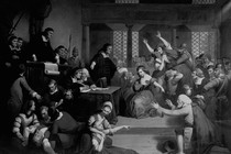 A portrayal of the 1692 witchcraft trials in Salem, Massachusetts. 