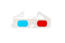 Illustration showing 3D glasses