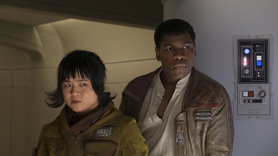 Kelly Marie Tran and John Boyega as Rose and Finn in 'Star Wars: The Last Jedi'