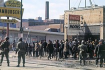 National Guardsmen patrol the streets of Chicago