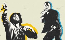 An illustration of J. Cole and Kendrick Lamar