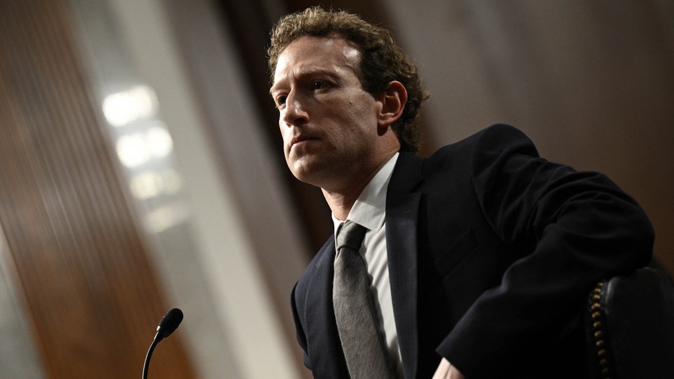 A photograph of Mark Zuckerberg