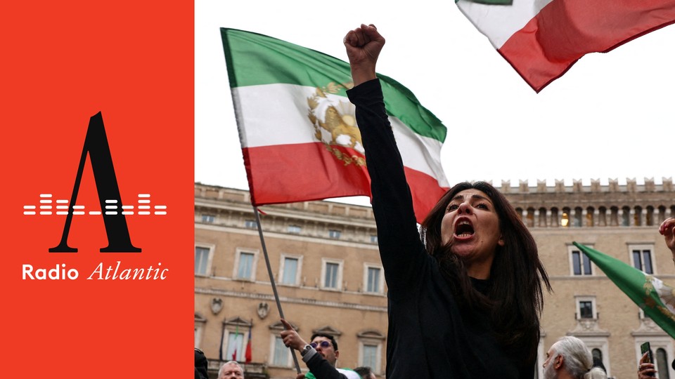 People protest against the Iranian government in Rome, Italy on March 1, 2026.