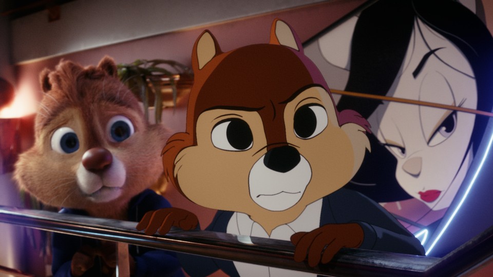Dale and Chip in Disney's live-action 'Chip 'n Dale: Rescue Rangers'