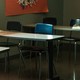 Picture showing desks in an empty classroom