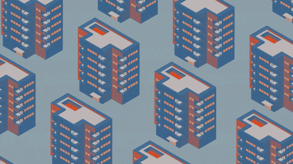 Animation of condos disappering