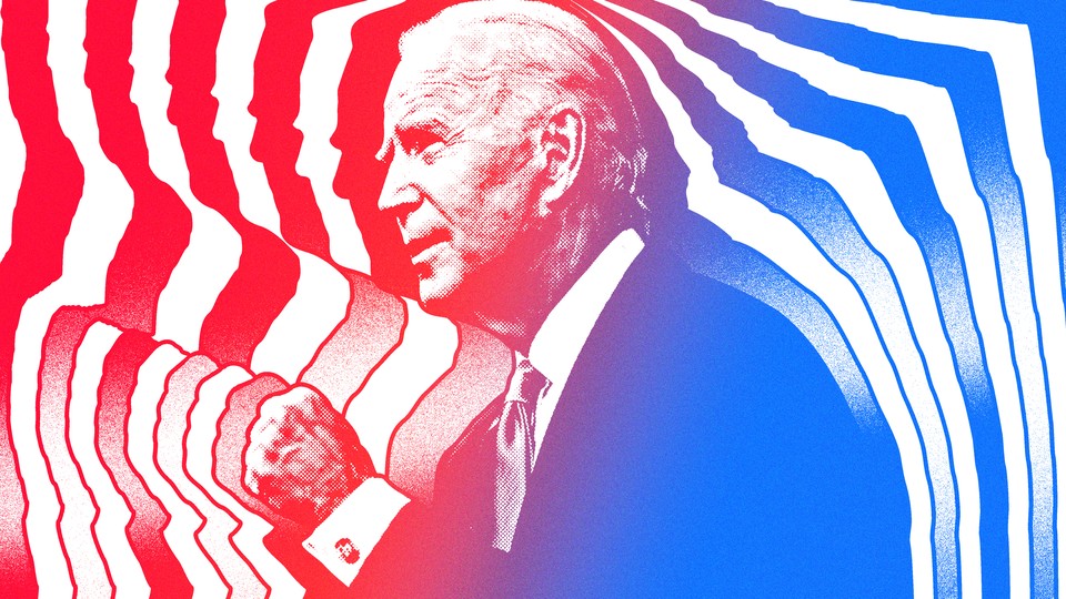 Joe Biden emitting energy waves