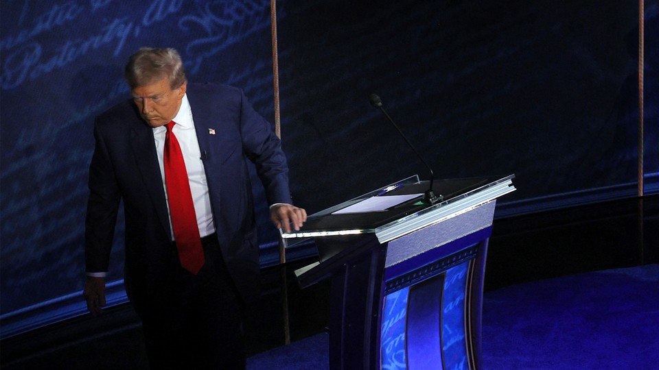 Donald Trump and Kamala Harris at the debate