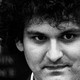 A black-and-white image of Sam Bankman-Fried