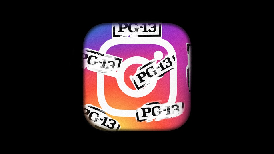 Instagram covered in PG-13 stickers