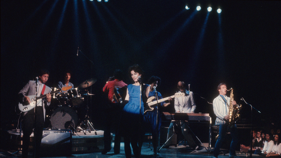 A performance of Christmas Wrapping by The Waitresses