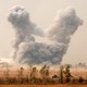 Smoke rises after an U.S. airstrike, while the Iraqi army pushes into Topzawa village during the operation against Islamic State militants near Bashiqa, near Mosul, Iraq October 24, 2016. 