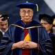 The Dalai Lama giving the commencement speech at the University of California at San Diego in June 2017