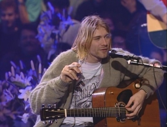 KURT COBAIN OWNED WFMU PROGRAM GUIDE USED DURING MTV UNPLUGGED REHEARSALS