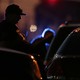 The silhouette of a police officer stopping a car