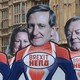 Cardboard cutouts of MPs Tom Tugendhat, Robert Neill, Anna Soubry, Dominic Grieve, Kenneth Clarke, Nicky Morgan, Stephen Hammond and Jeremy Lefroy