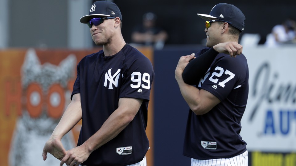 Yankees Batting Practice Gives Glimpse Of Stanton & Judge