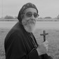 A portrait of Father Markorieos Ava Mina, a patient at CrossOver Healthcare Ministry, in Richmond, Virginia