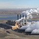 Steam rises from the coal-fired Jim Bridger power plant outside Rock Springs, Wyoming, U.S.