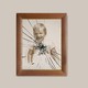 Baby photo in shattered frame
