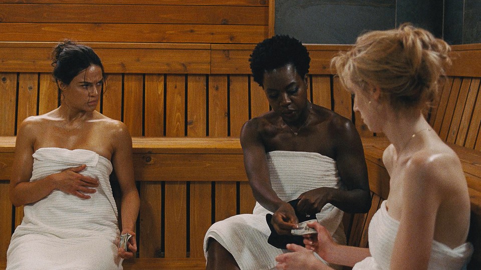 Michelle Rodriguez, Viola Davis, and Elizabeth Debicki in 'Widows'