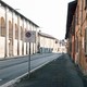 An empy street is seen in San Fiorano, Italy.