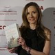 Andrea Wulf poses with her book at the Costa Book Awards, where it won first place.  