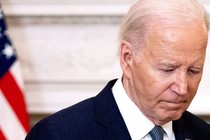 Joe Biden looking down
