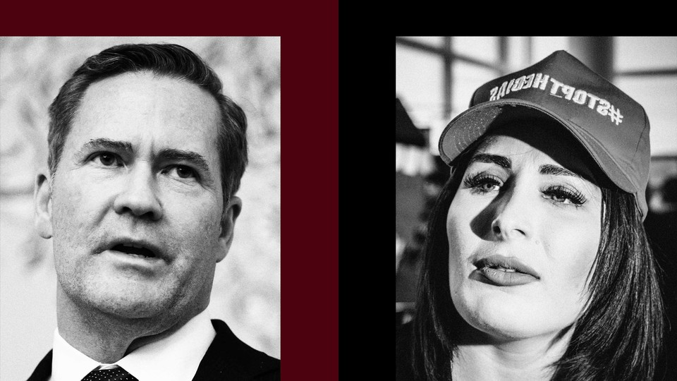 Mike Waltz and Laura Loomer