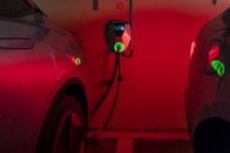 A photo of a Chinese EV charging