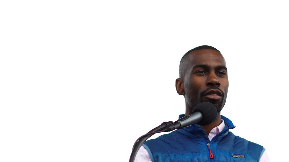 DeRay Mckesson spoke during a rally on the National Mall to mark the 50th anniversary of the assassination of Martin Luther King Jr.