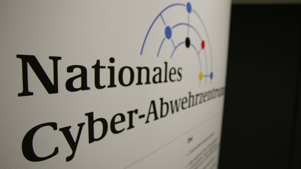 The logo of Germany's newly created national cyber attack protection office.