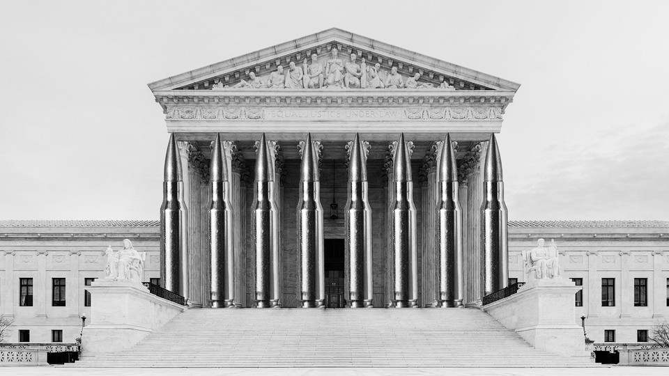 The Supreme Court with bullets for columns