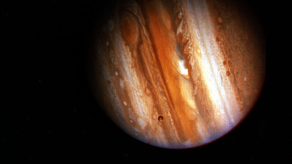 Jupiter as seen by Voyager 1 in 1979