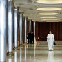 Pope Francis is seen at the Vatican as a conference on child sexual abuse in the Catholic Church begins.