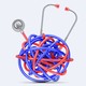 A tangled stethoscope