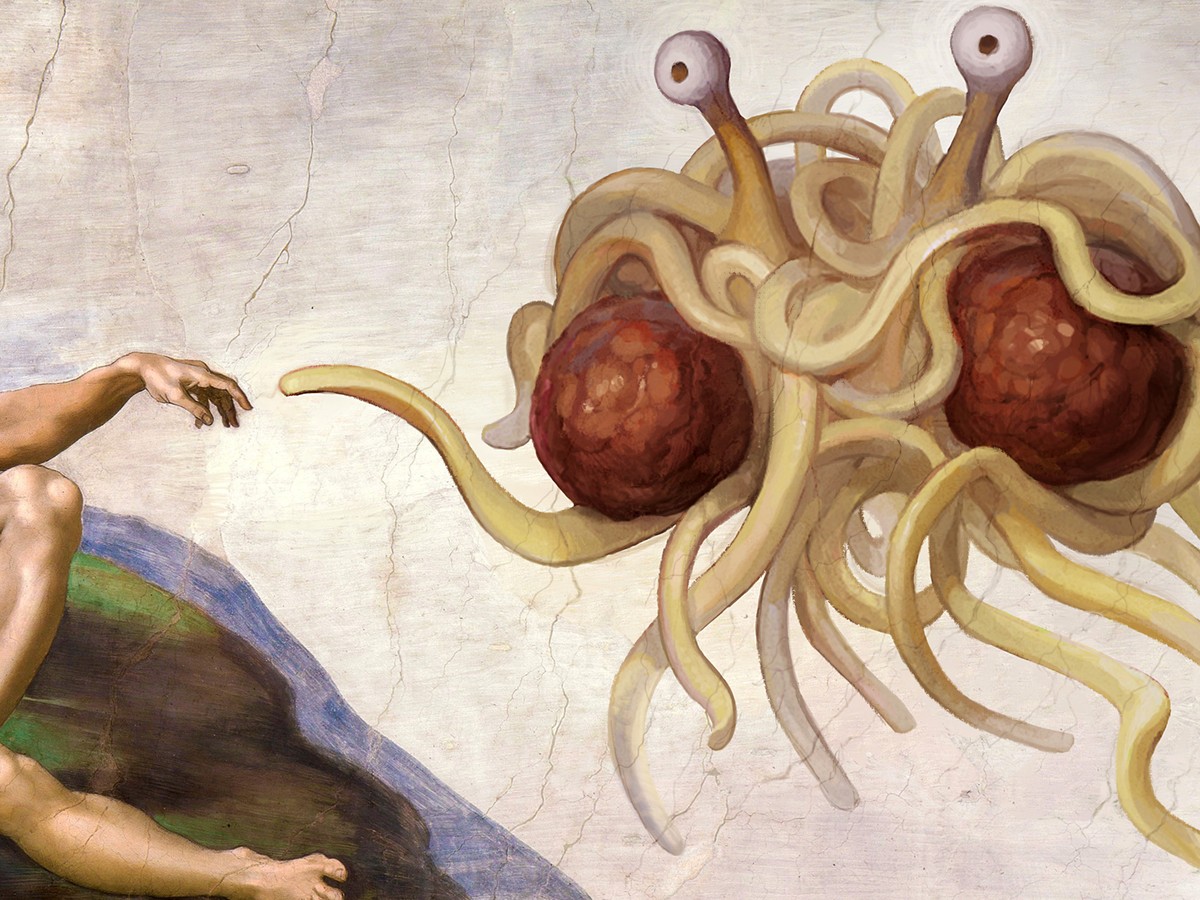 Pastafarians Have Made the Church of the Flying Spaghetti Monster Popular  in Europe - The Atlantic