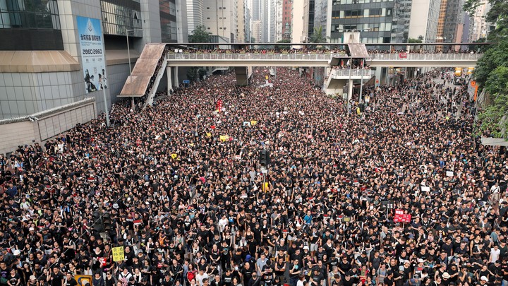 Demonstrators massed in Hong Kong over the weekend, demanding the withdrawal of a controversial extradition bill.
