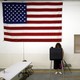 Residents vote early in their presidential primary at the Madison Township fire station in Hobbs, Indiana.