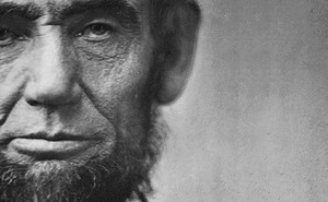 close-cropped photo of Abraham Lincoln