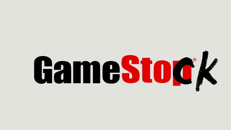 The GameStop logo changed to say GameStock