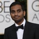Aziz Ansari wearing a tuxedo at the Golden Globe Awards