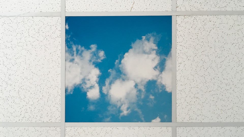 A window with a visible sky
