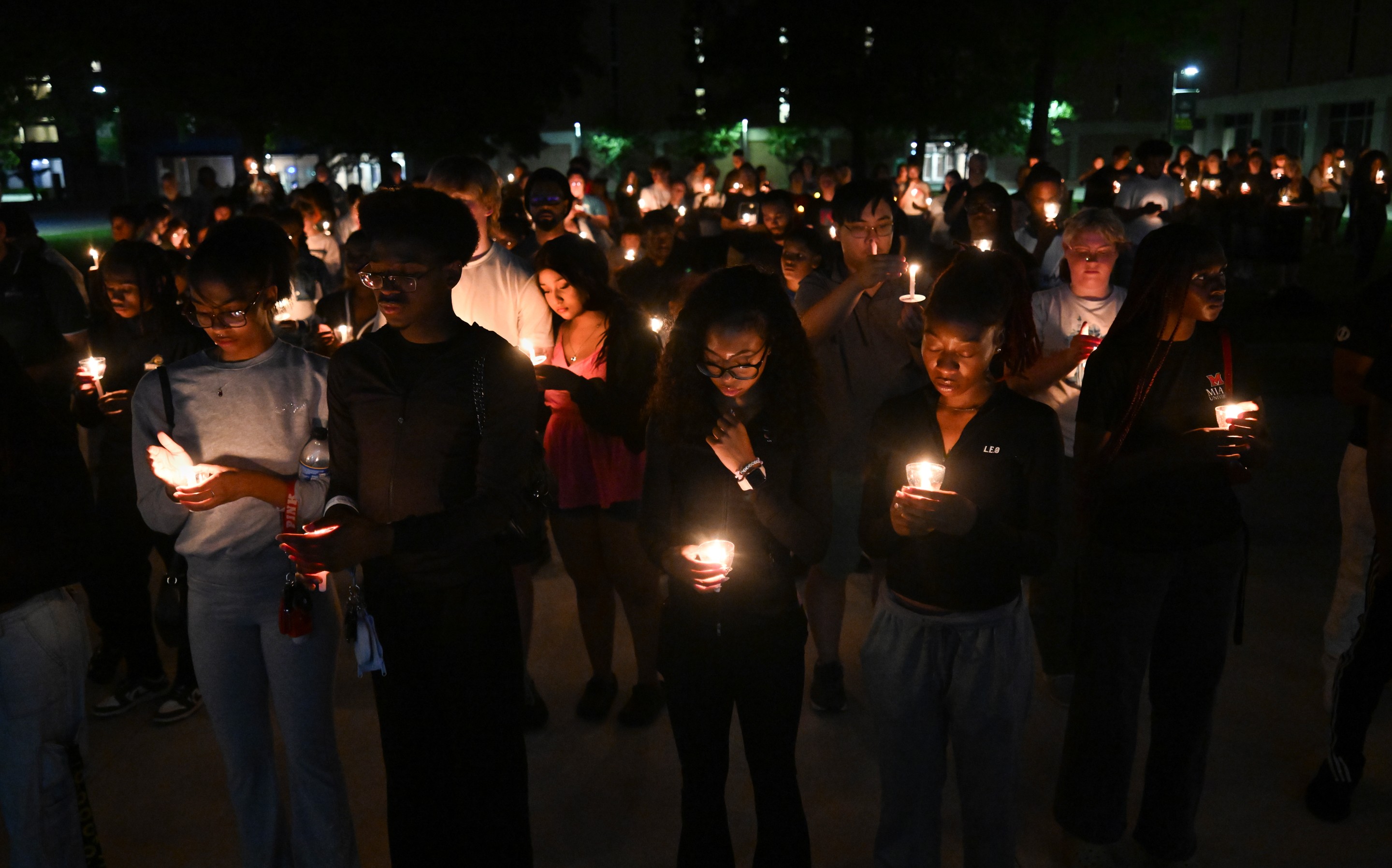a candlelight vigil