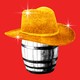 A barrel wearing a hat